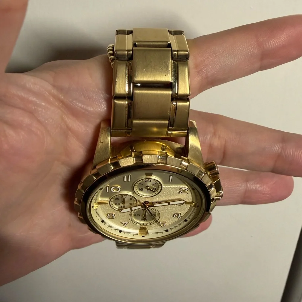 Fossil Gold Chronograph Men's Watch - Picture 4 of 6